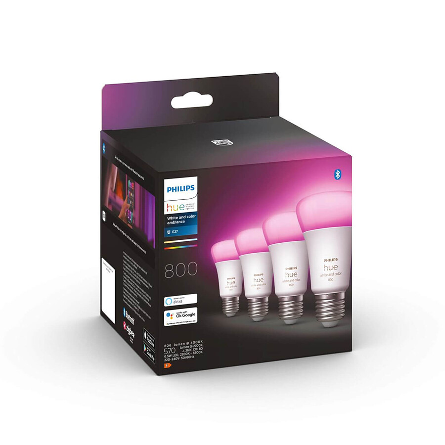 Philips Hue White & Color Ambiance E27 A60 - 9 W x4