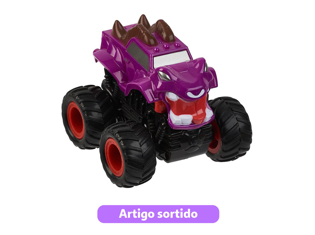 CARRO DE FRICÇÃO MONSTER ONE TWO FUN MODELOS SORTIDOS