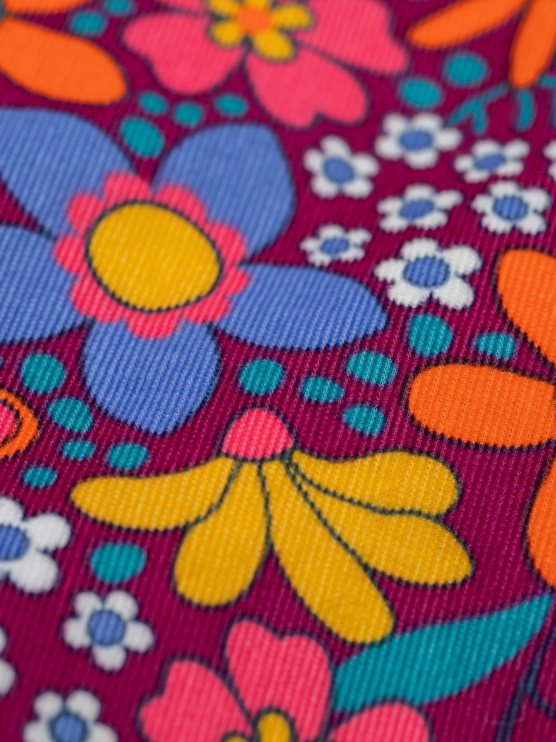 Frugi Purple Frida Flared Dungaree