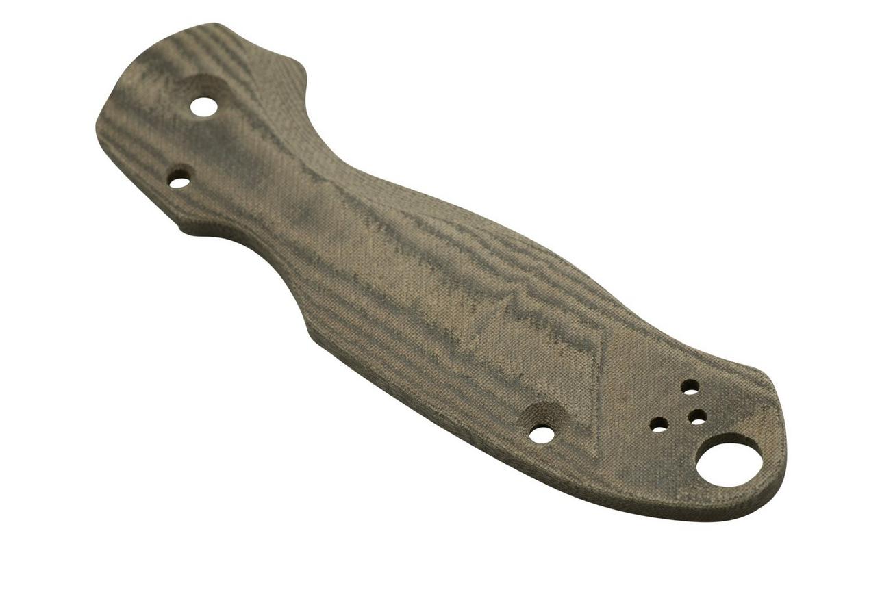Flytanium Spyderco Para 3 Scales, Lotus Green Linen Micarta