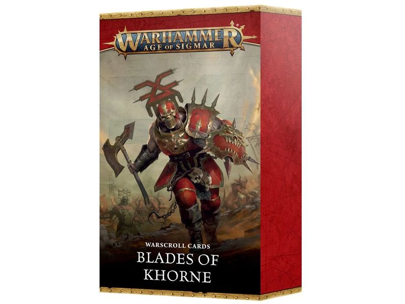 Games Workshop Datakarten Warhammer Age of Sigmar Blades Of Warscroll Cards: Blades of Khorne (Englisch)