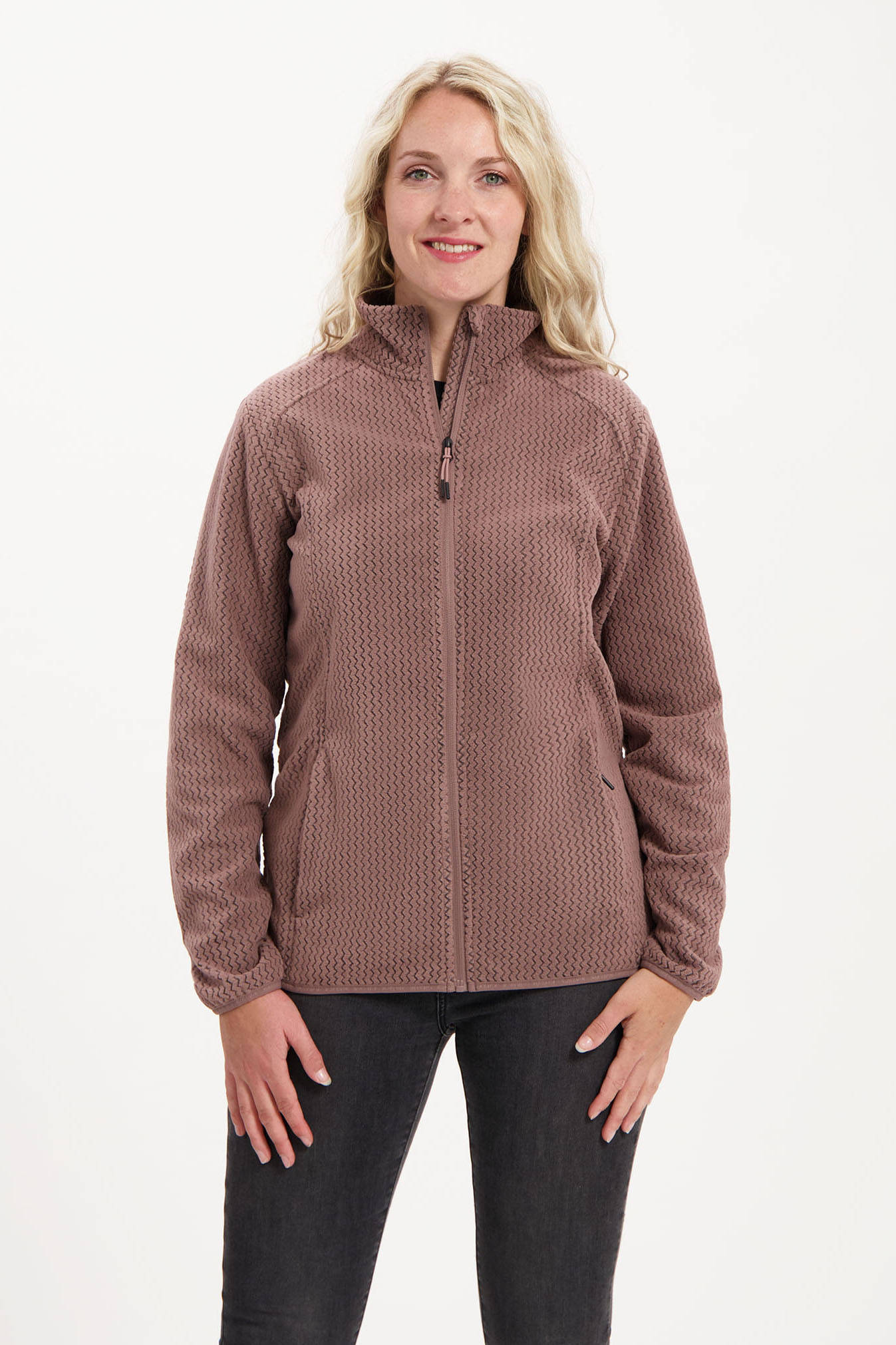 Kjelvik fleece vest Reva roze