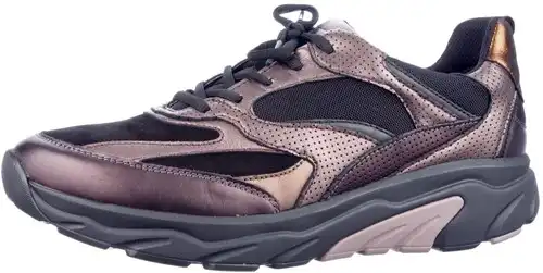Gabor Rollingsoft brons/zwart combi 76.936.87 - maat 9.5 sneaker brons/zwart combi - maat 9.5 Calandschoen