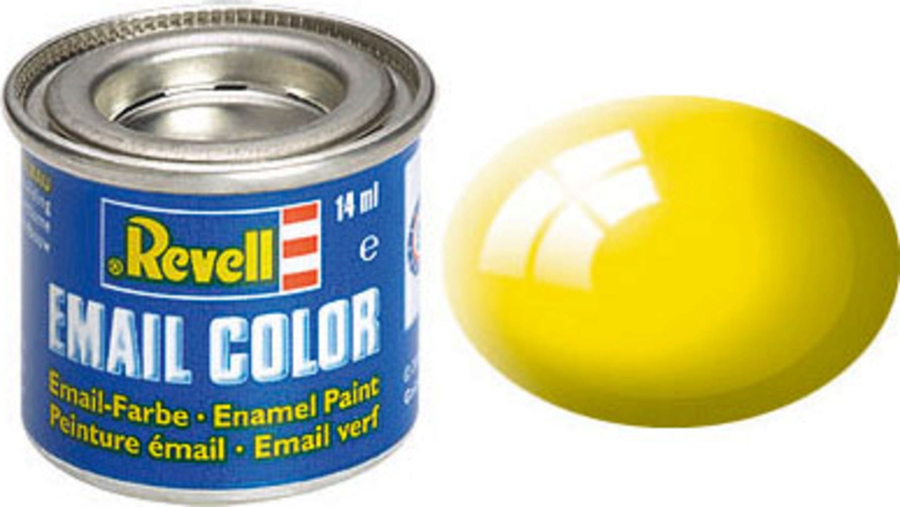 Revell  Email Color gelb, glänzend, 14 ml    Die beliebten Farben von Revell in 89 verschiedenen Farbtönen