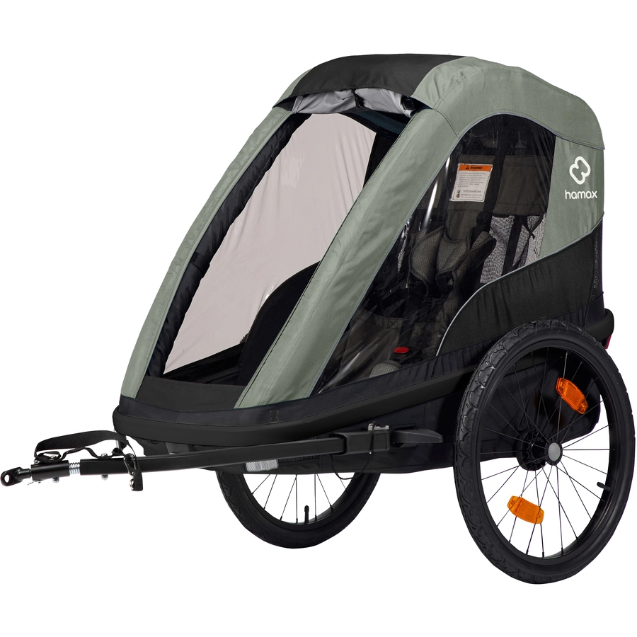 hamax Kinderfahrradanhänger Avenida ONE olive green
