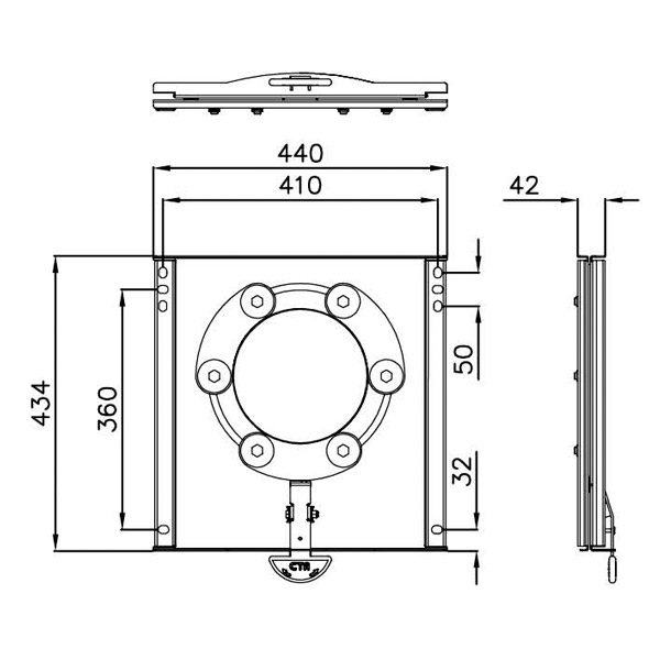 Embase PIVOTANTE Chauffeur ou Passager Ducato X250 X290 de 2007 à 2025