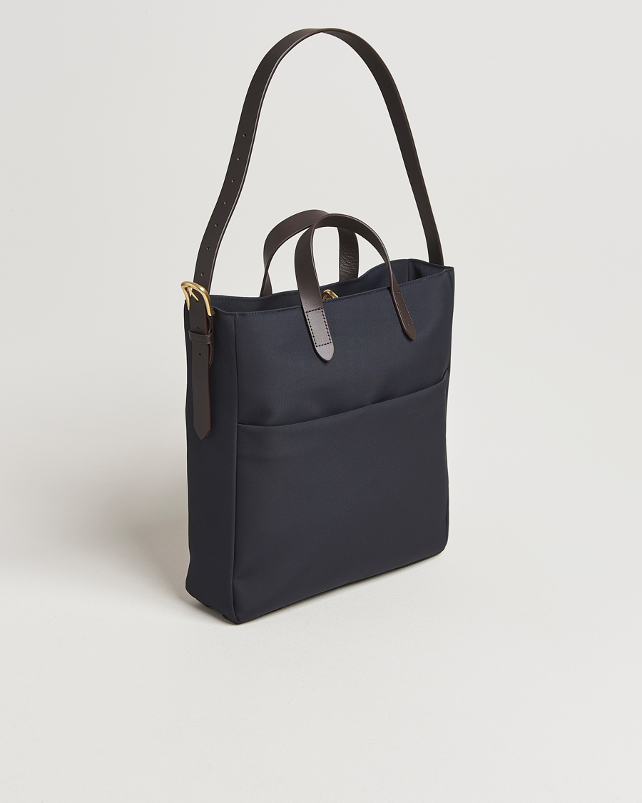 Mismo M/S Field Tote Navy/Dark Brown