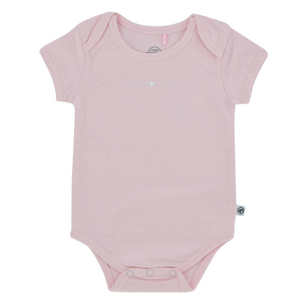 Born by Kiddo United baby romper met printopdruk roze
