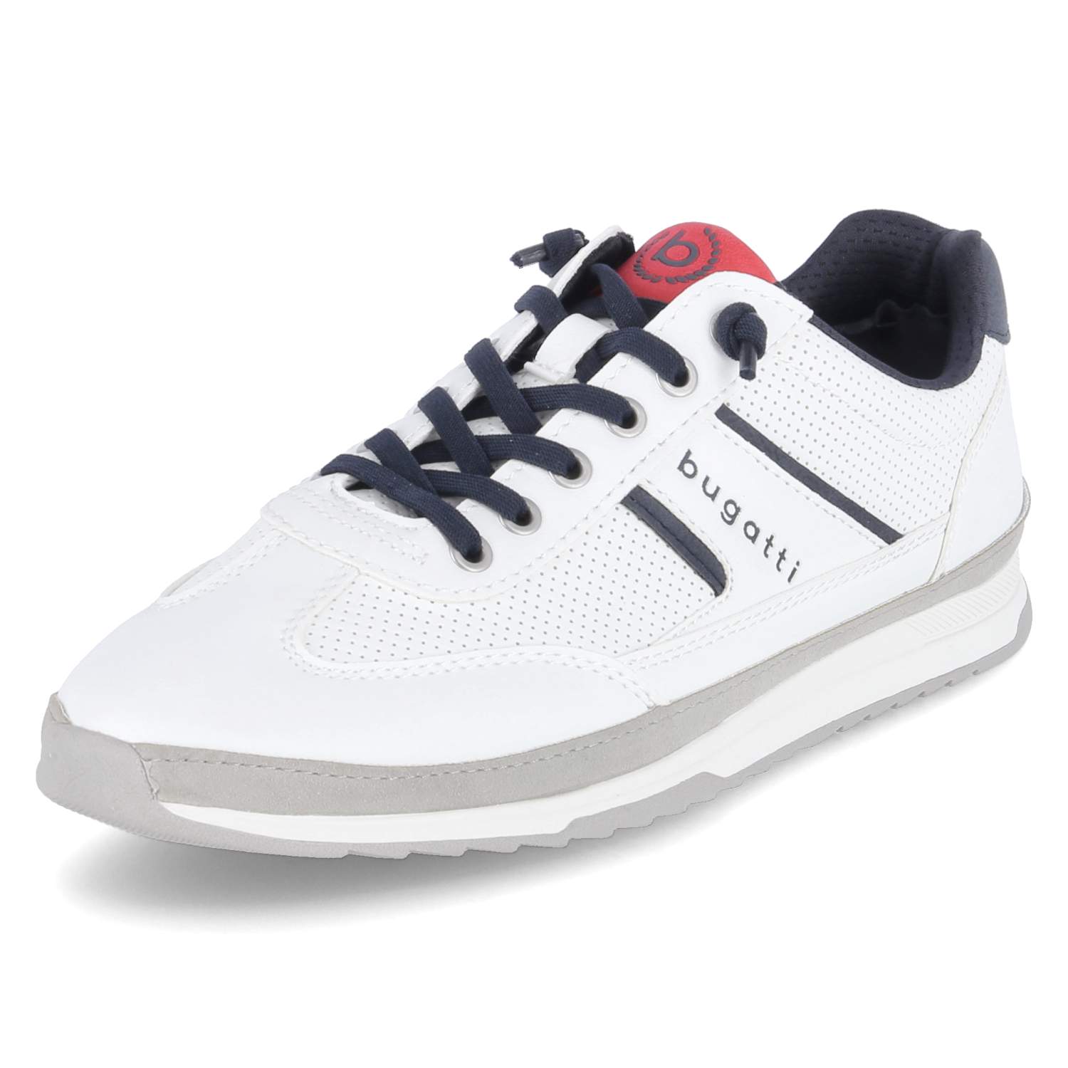 Bugatti Low Sneaker - white/ light grey