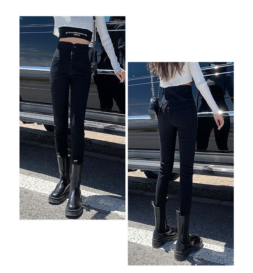 Ewane - Skinny jeans met hoge taille