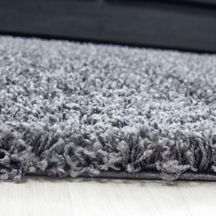 Rond Hoogpolig vloerkleed - Life Grijs