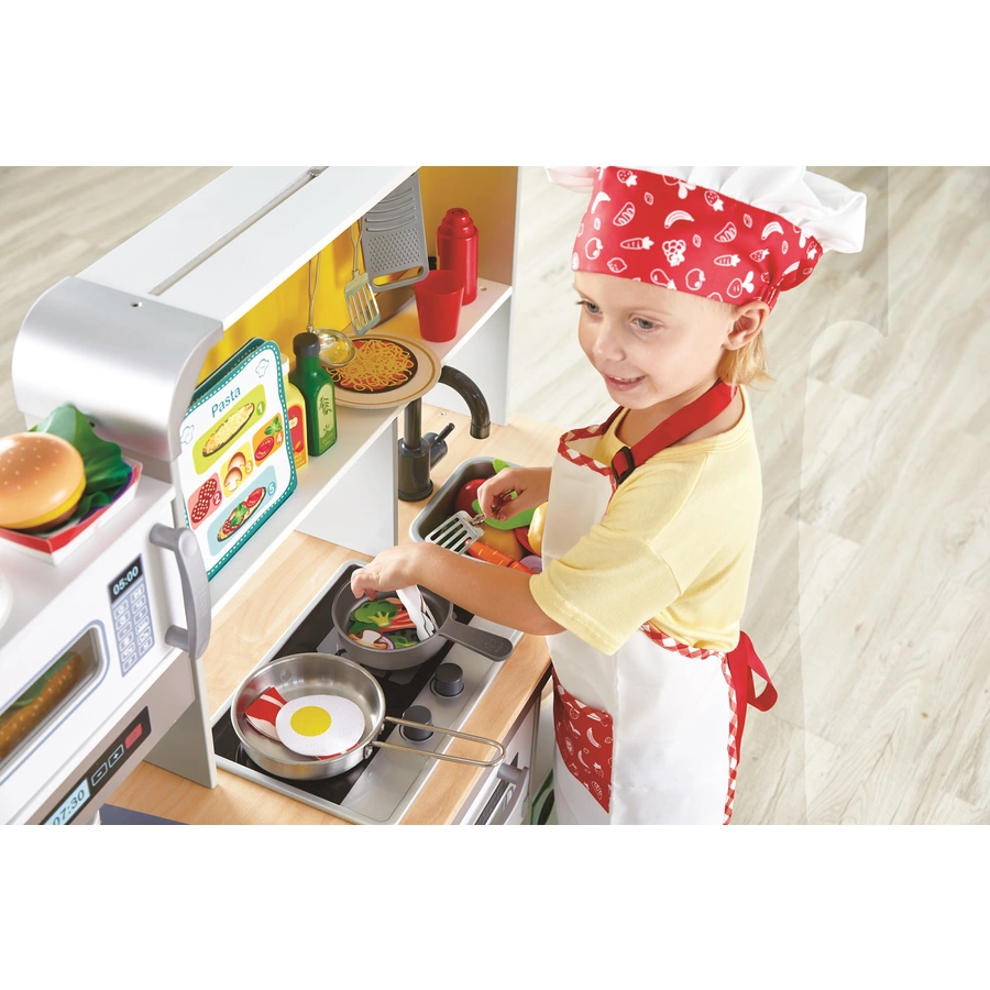 Hape Deluxe Spielküche mit Mikrowelle