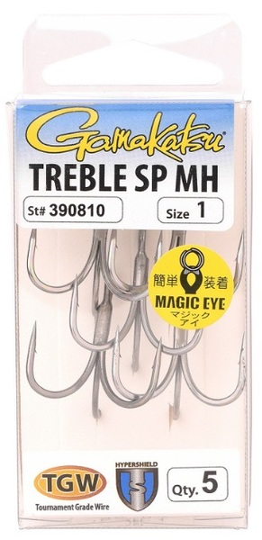 Hameçon Triple Gamakatsu Treble SP MH Hyper Corrosion Protected