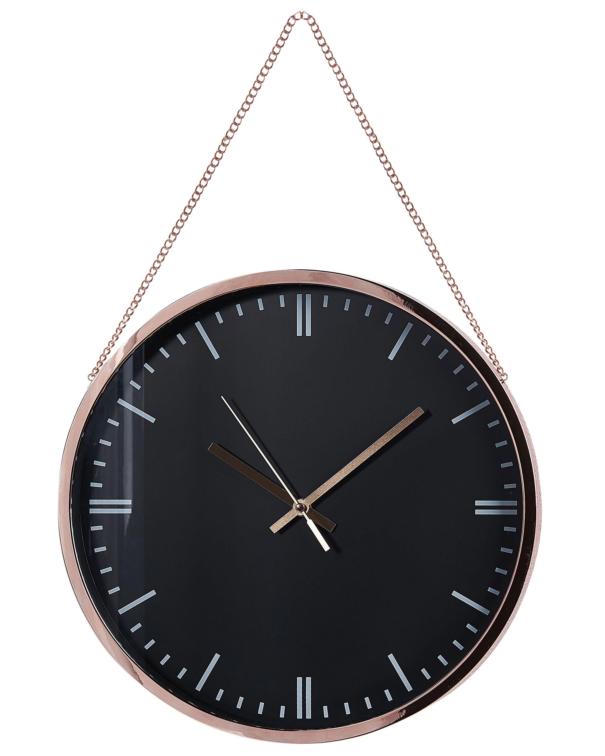 Wandklok BEZAS 30 cm Zwart