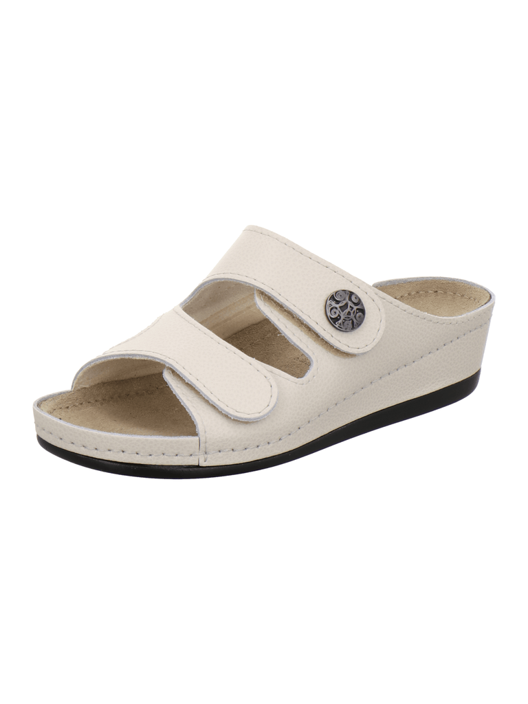 Komfort Pantolette Damen Hallux beige