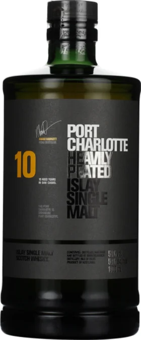 PORT CHARLOTTE 10 YEARS HEAVILY PEATED 1LTR
