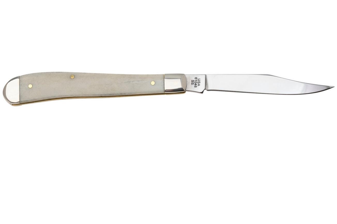 Case Slimline Trapper 13312 Smooth Natural Bone 61048 SS, zakmes