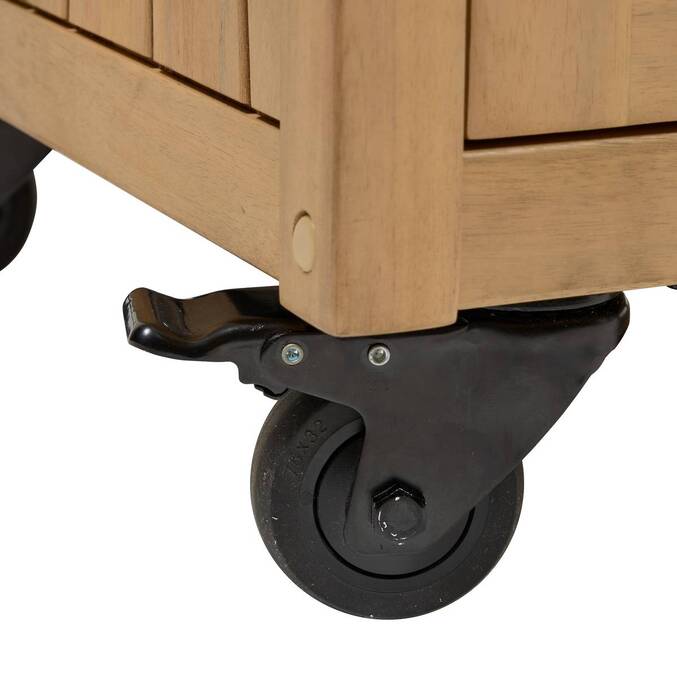 Module 2 portes à roulettes pour cuisine d'été LODGIA Beige