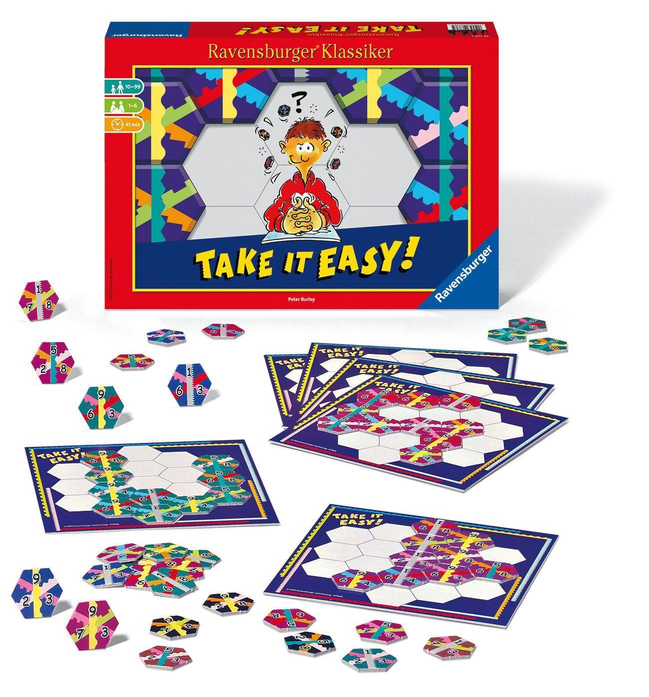 Ravensburger 26738 - Take it easy! - Legespiel für 1-6 Spieler, Strategiespiel ab 10 Jahren, Ravensburger Klassiker