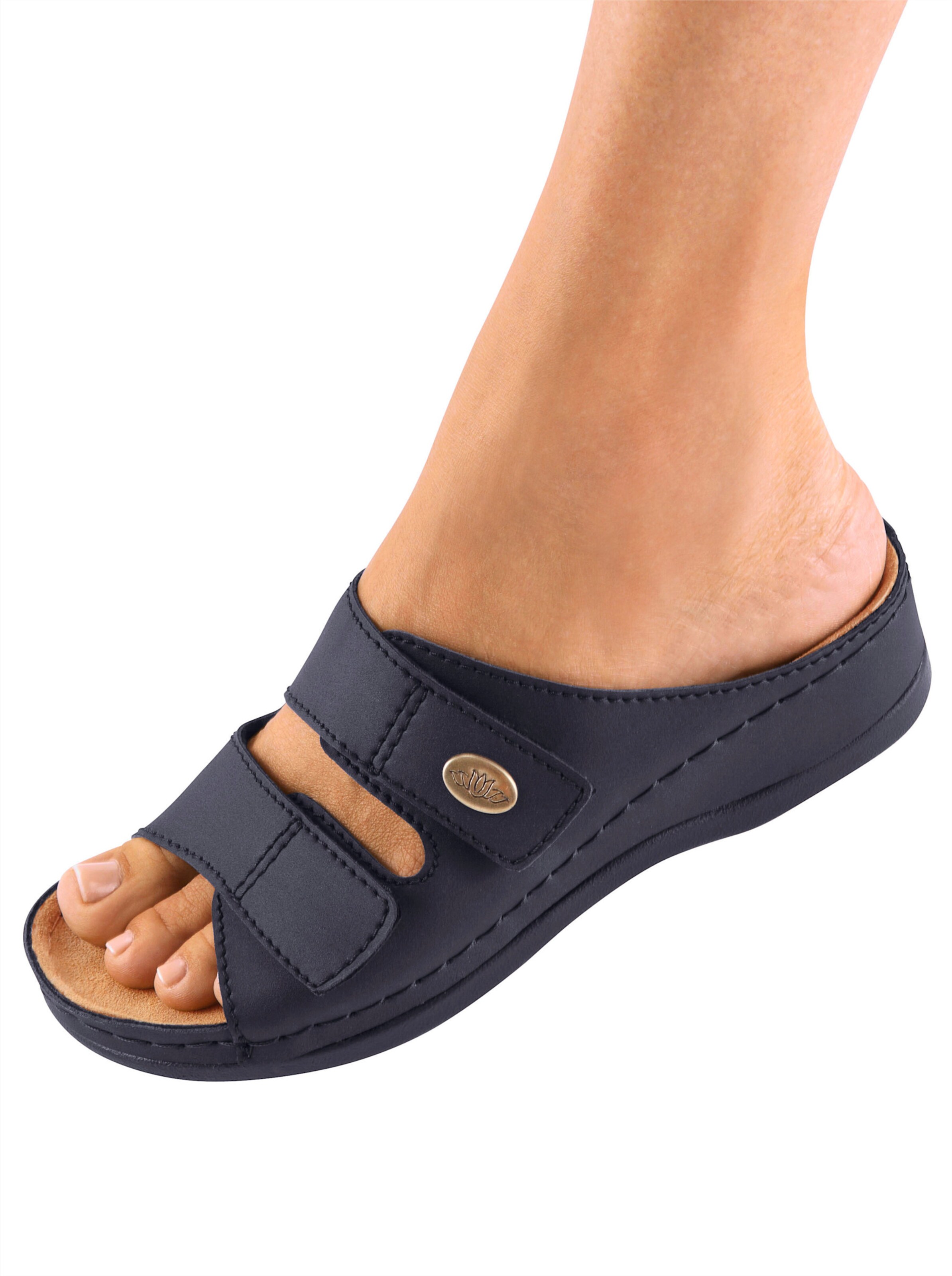 Franken Schuhe Pantolette in marine