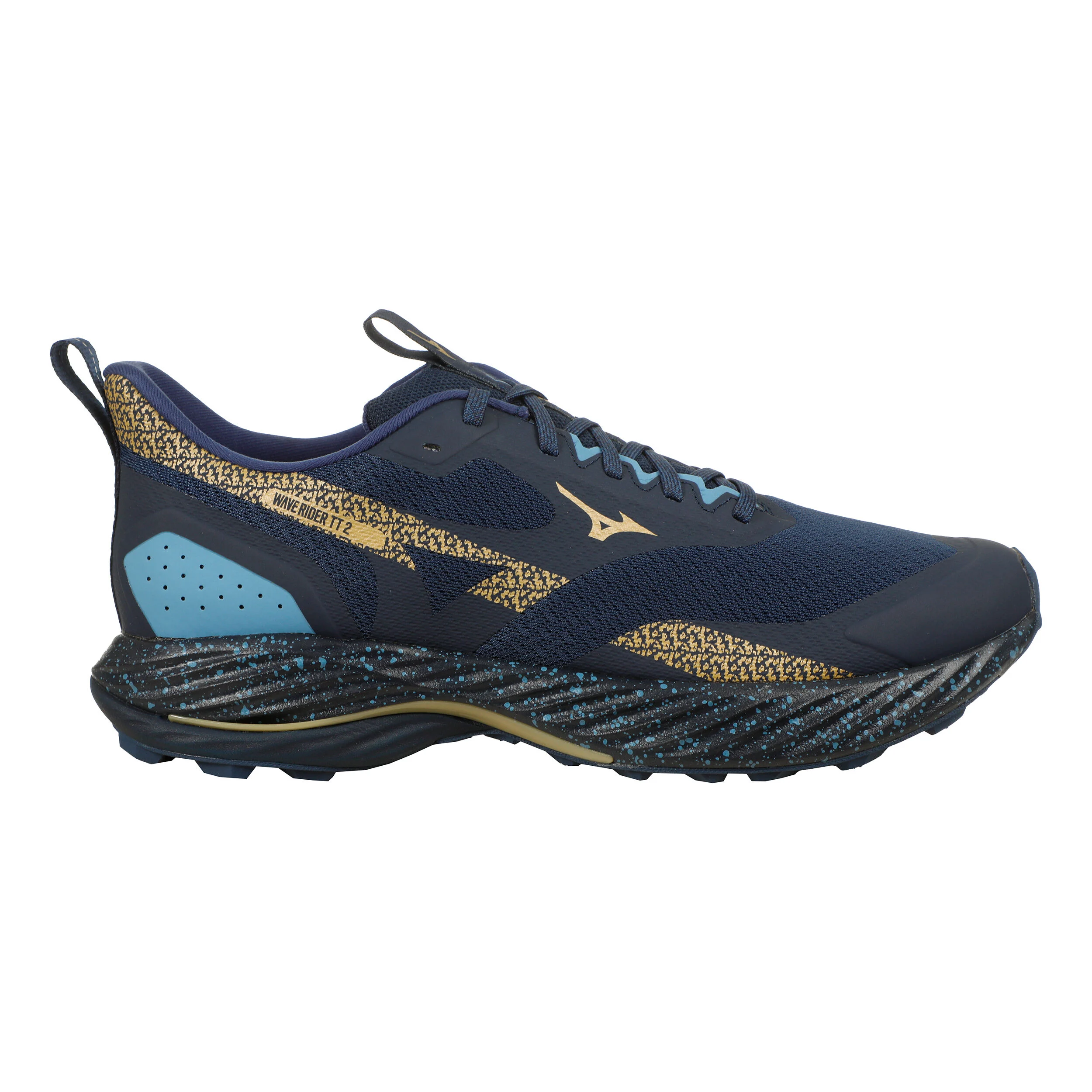 Mizuno Wave Rider TT 2 Chaussure Trail Hommes - Bleu , Or