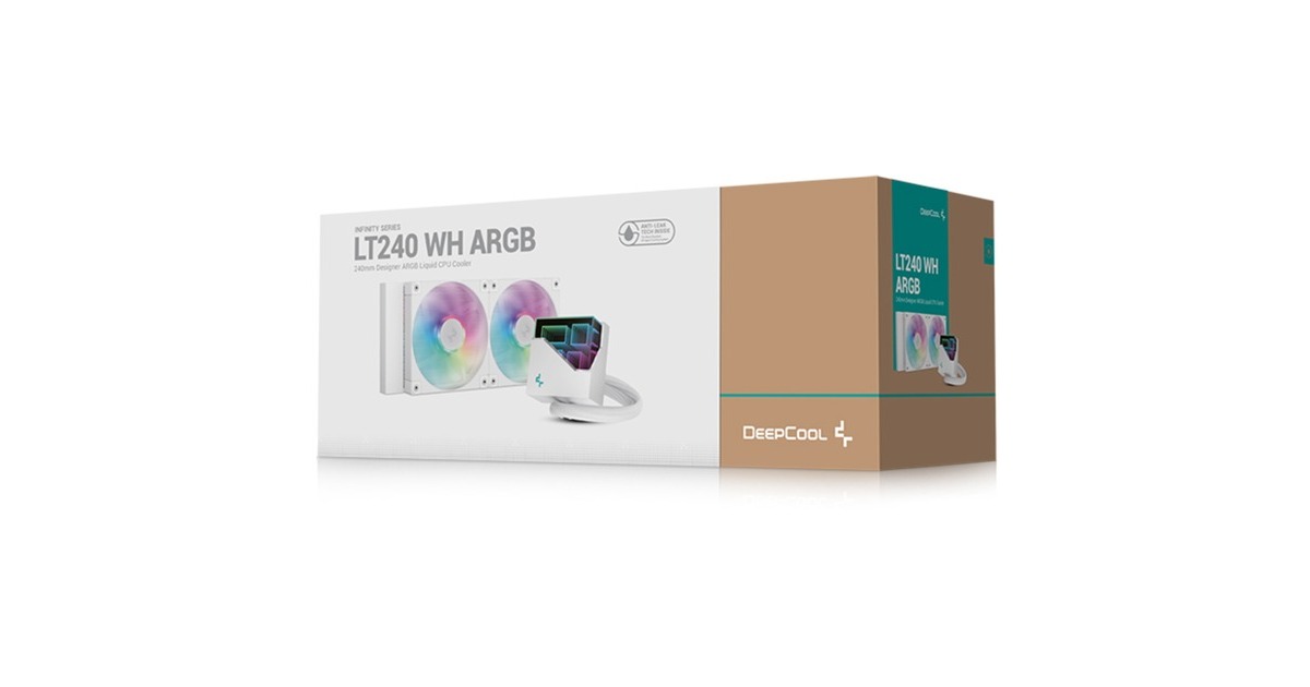 DeepCoolLT240 ARGB waterkoeling  (Wit, 4-pins PWM fan-connector)