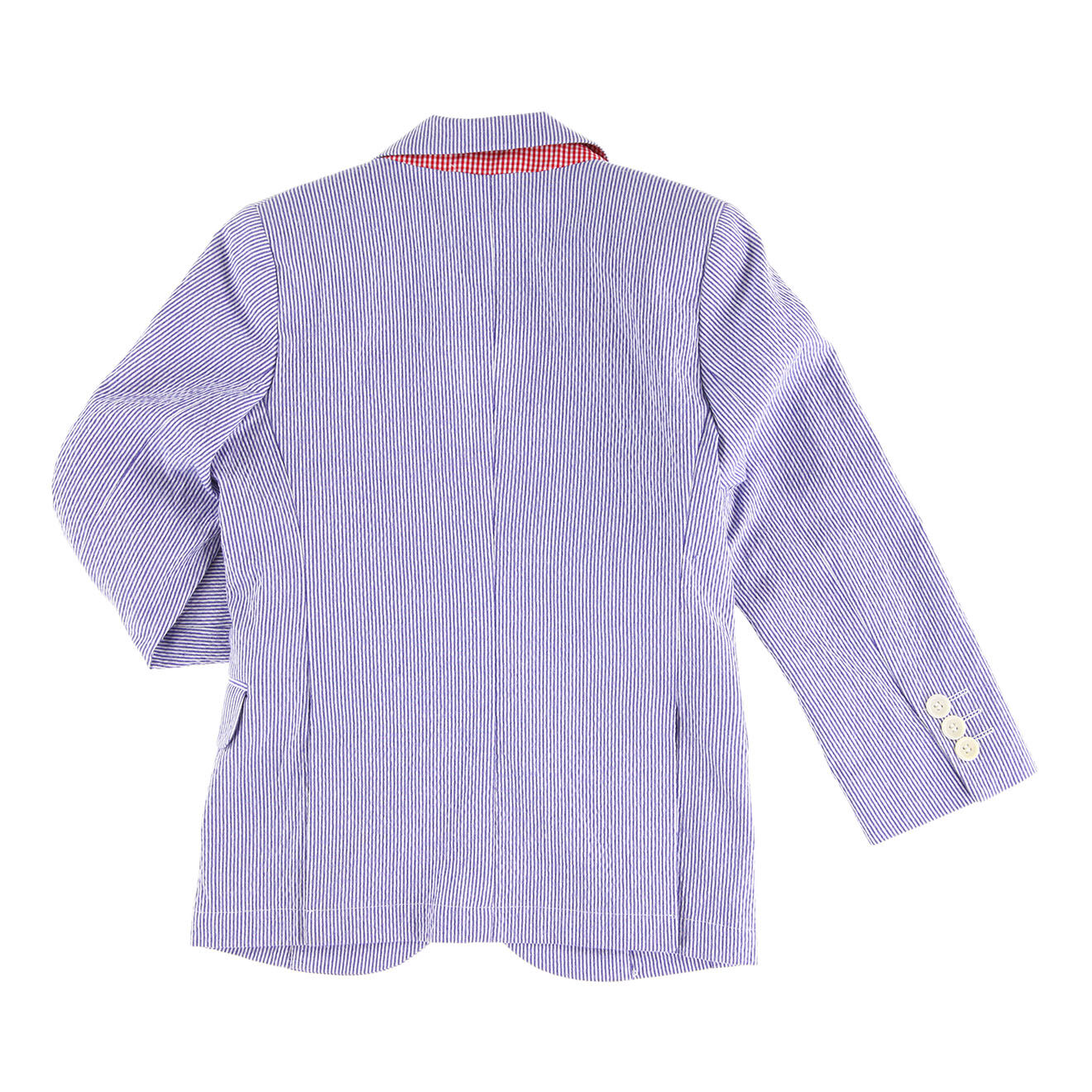 Hackett London Veste Seersucker en Coton à rayures bleue