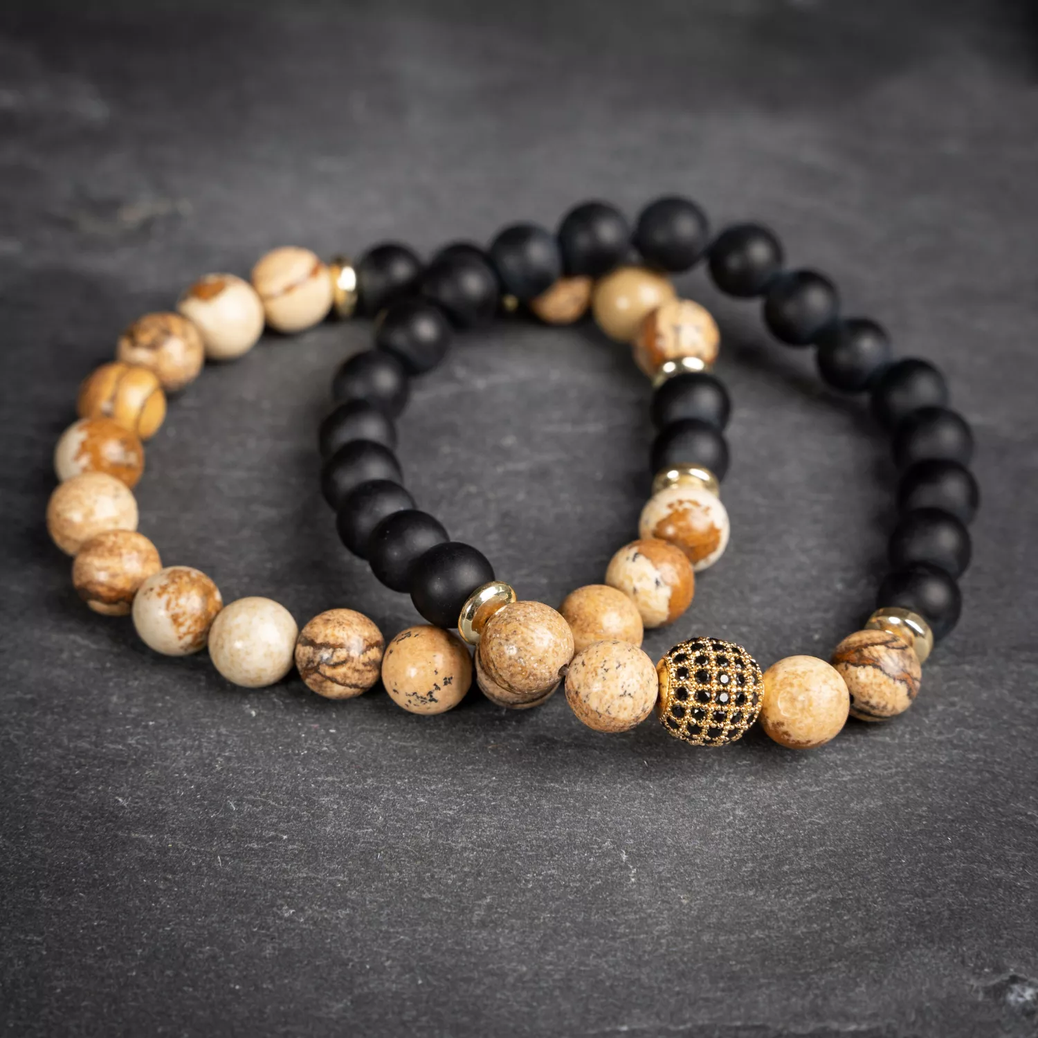 Auxere Double Row Armbånd Sten KXD0217