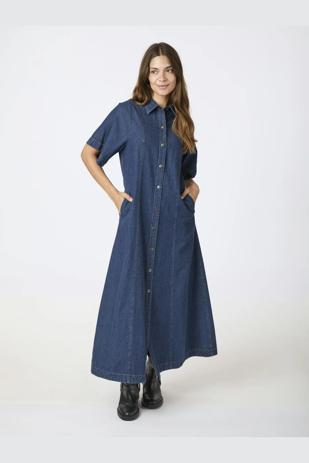 Neo Noir Balli Denim Dress
