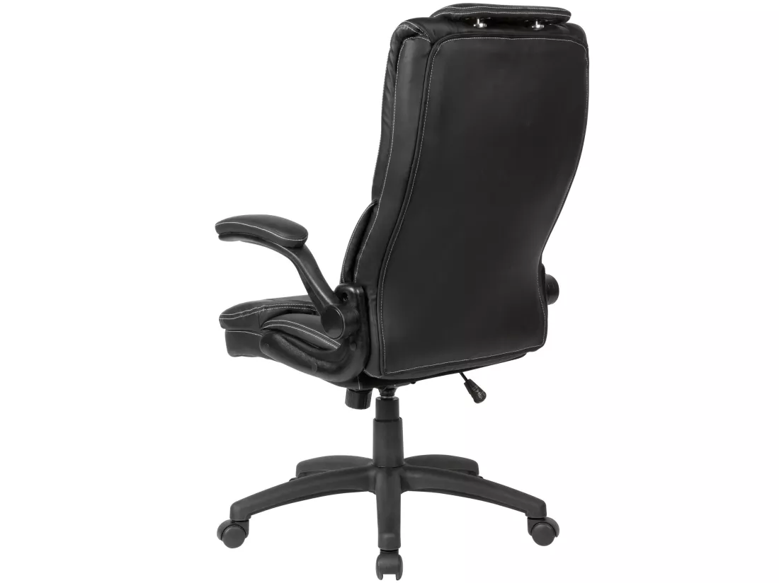 chaise de bureau cuir synthétique noir chaise de bureau pivotante fauteuil de bureau 120 kg