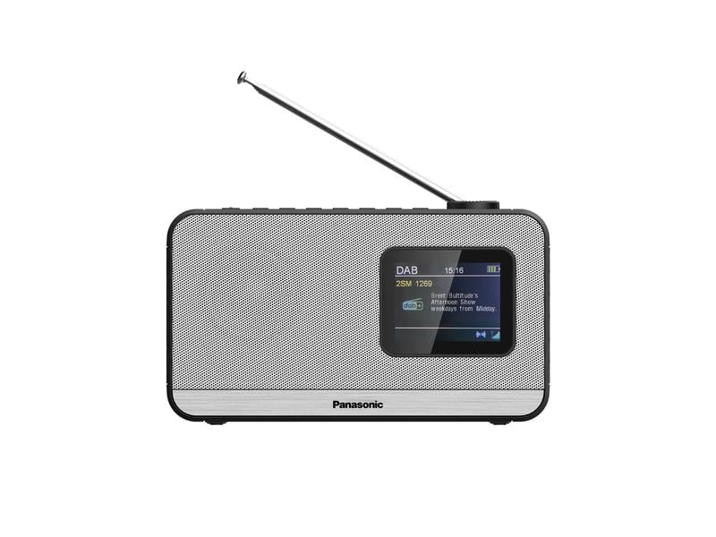 Panasonic DAB  Radio RF-D15 Weiss Klassisches, tragbares Radio mit einem modernen Twist