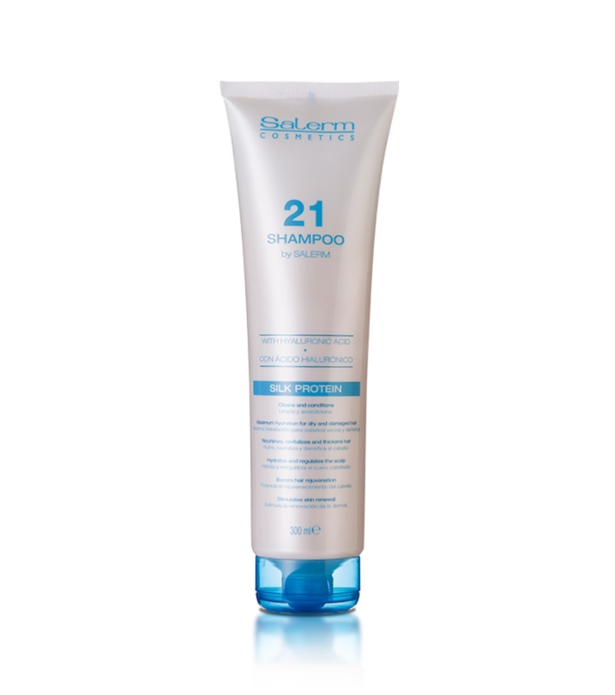 Salerm - *Salerm 21* - Shampoo com ácido hialurônico Silk Protein - 300ml