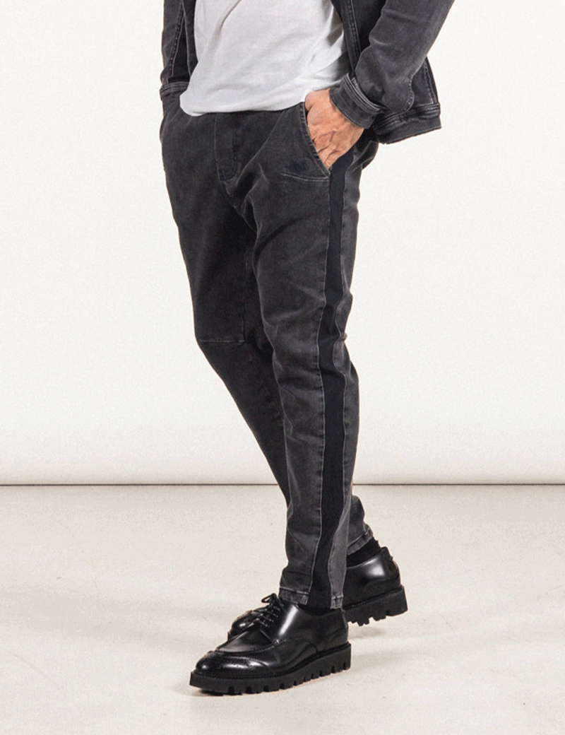 HBT DENIM CHIC | CHRIS BAND PANTALON HOMME NOIR