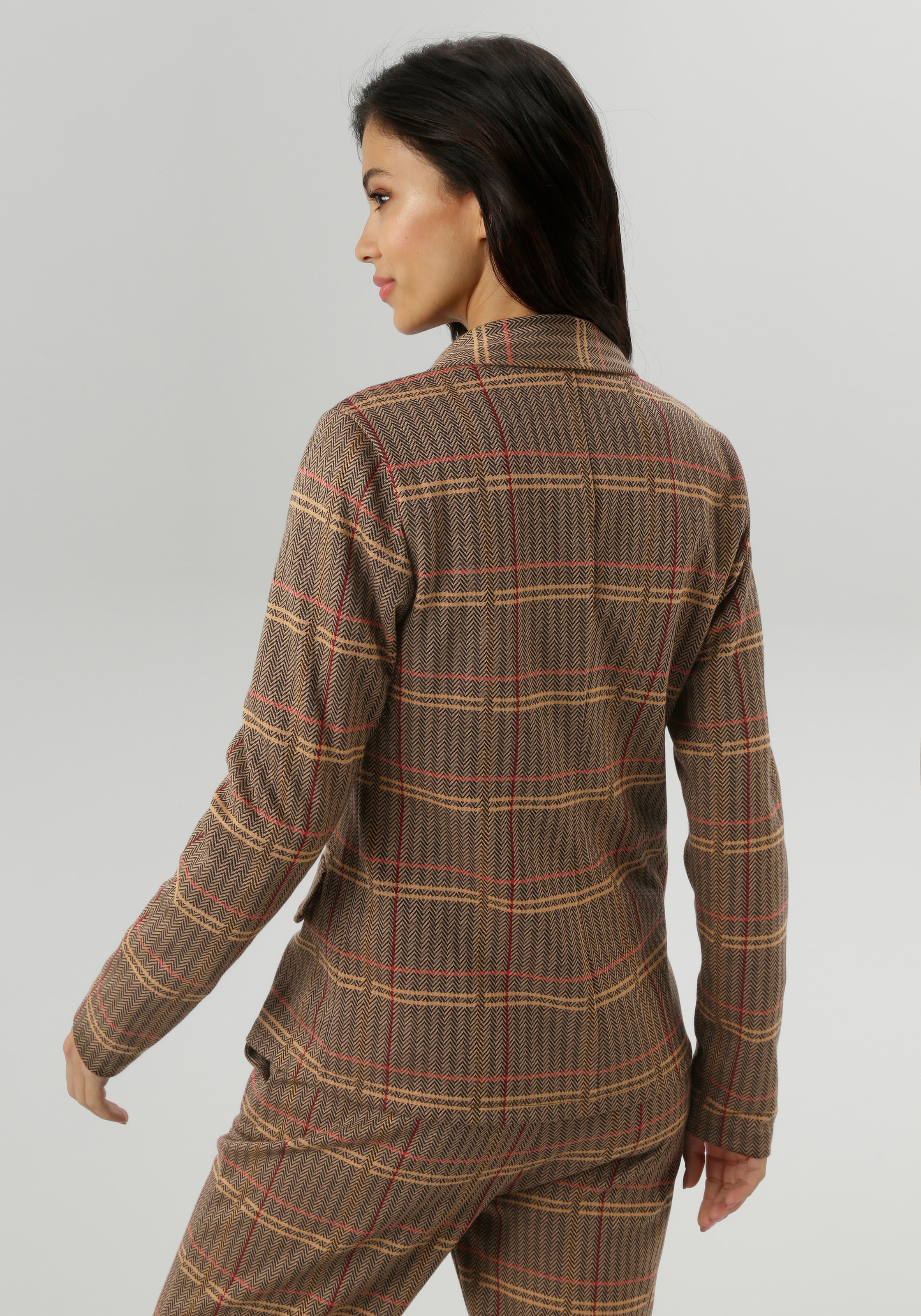 Aniston SELECTED Jerseyblazer , mit klassischem Hahnentritt- und Karomuster - NEUE KOLLEKTION