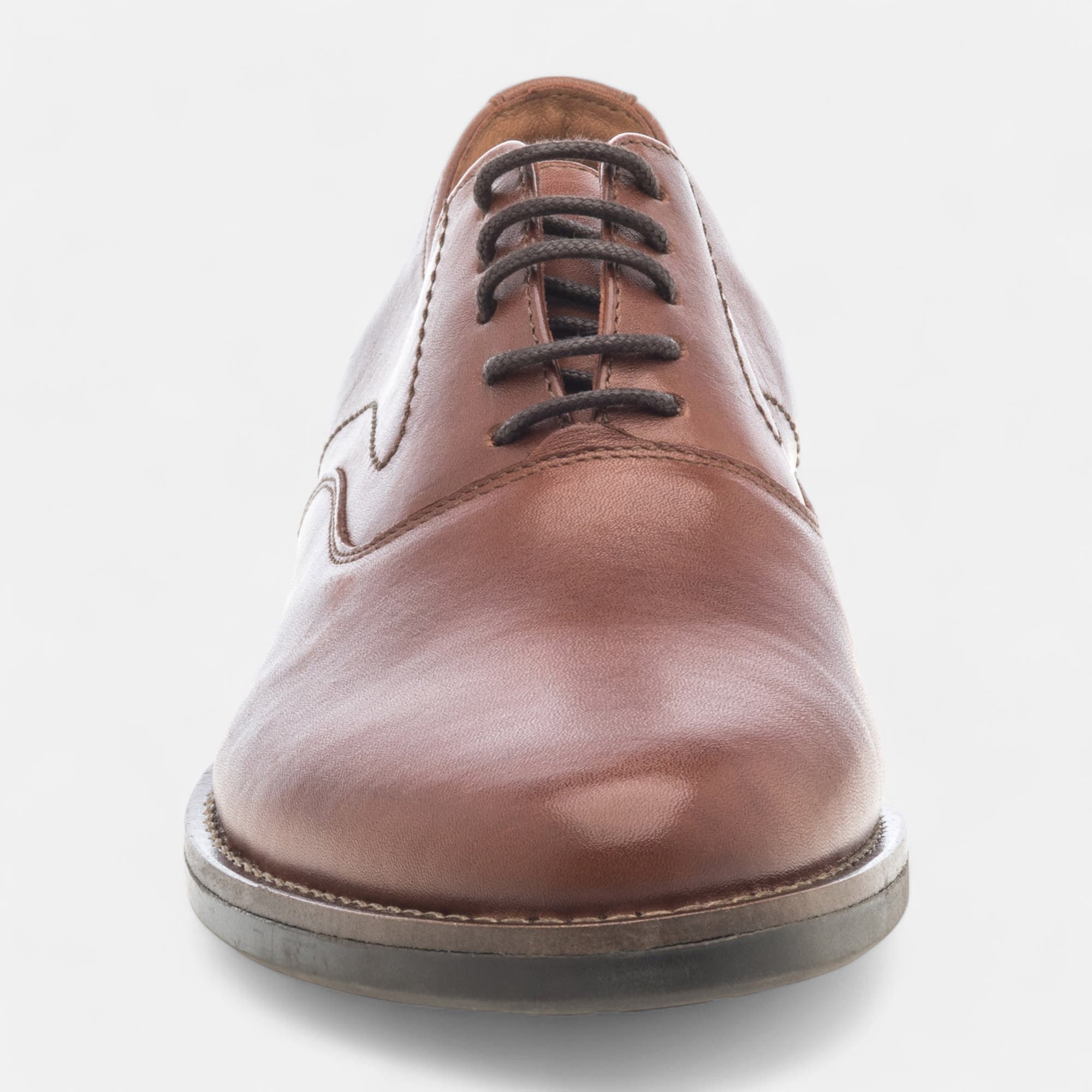 Richelieus Homme en cuir cognac