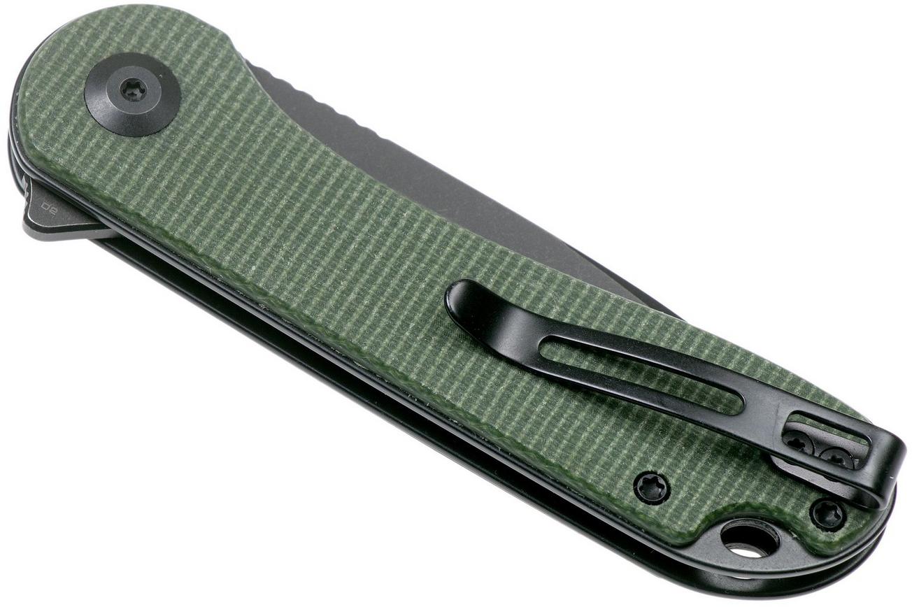 Civivi Elementum Tanto C907T-E Black, Green Micarta zakmes