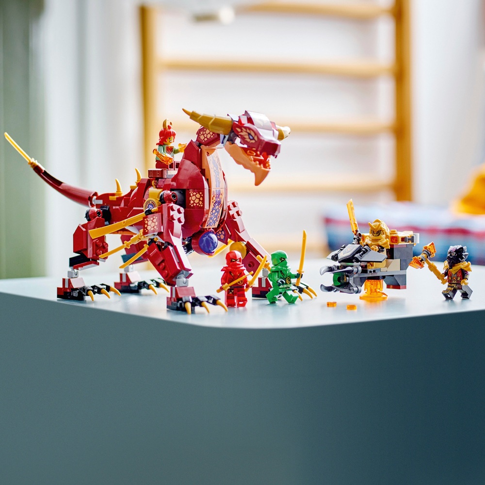 LEGO NINJAGO 71793 Hitzewelle Verwandlungs-Lavadrache Bauset