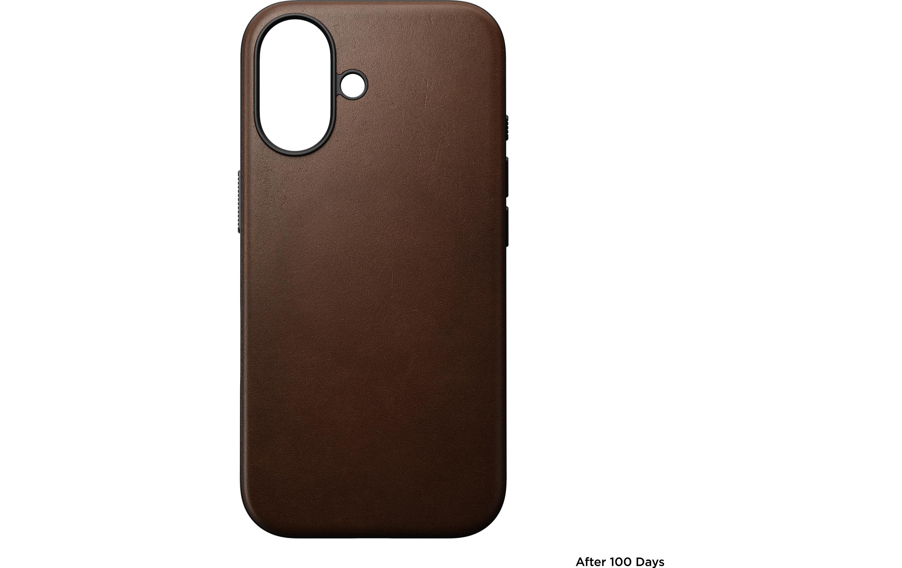 Back Cover Modern Leather iPhone 16 BraunModerne Schutzhülle aus Leder für das Apple iPhone 16