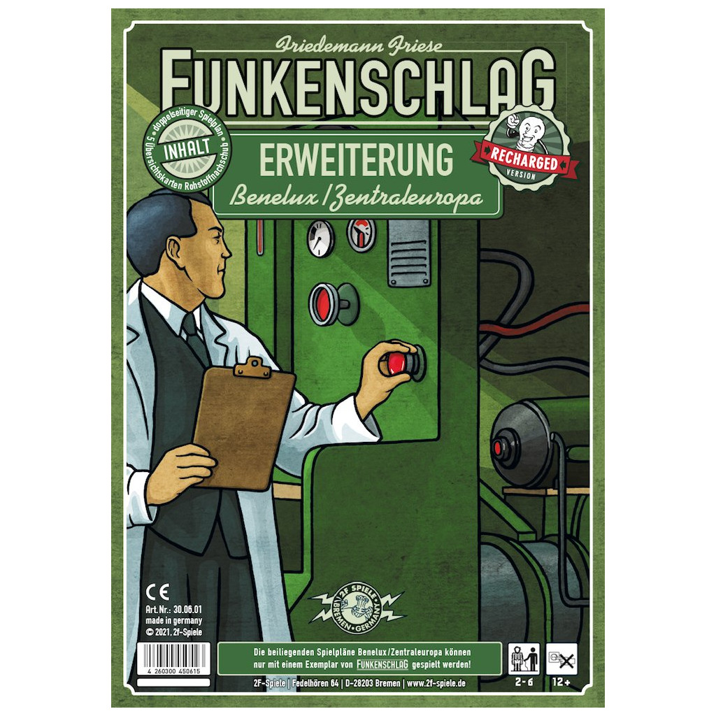 Funkenschlag Erw. 2 (Recharged Version) : Benelux / Zentraleuropa