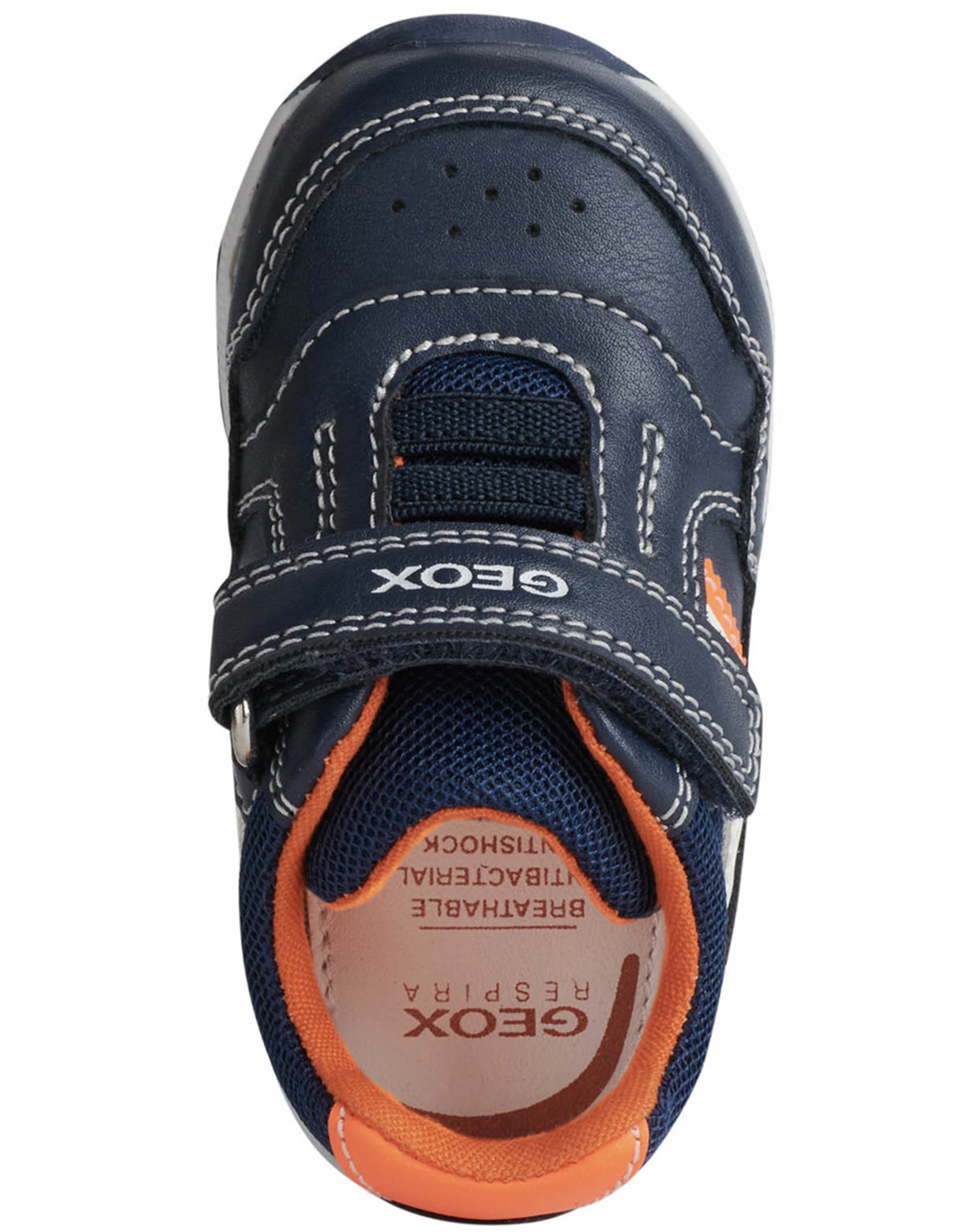Klett-Sneaker RISHON BABY in navy/fluon orange
