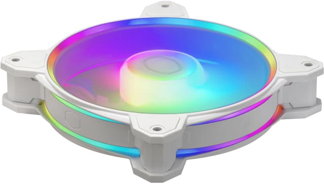 Coolermaster MasterFan MF120 Halo2 RGB PWM blæser (hvid)