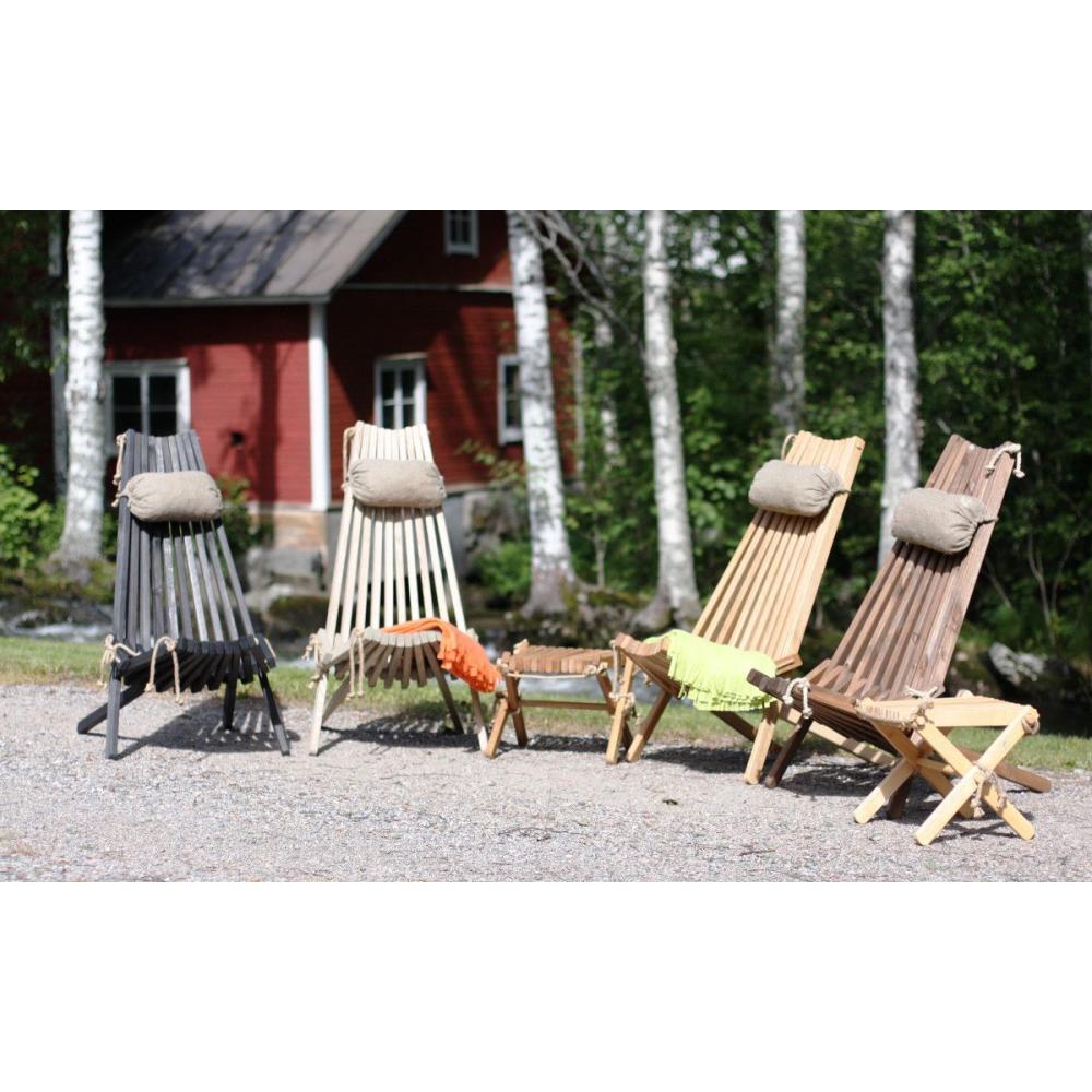 Chilienne en bois ecochair avec coussin offert (lot de 2) mélèze