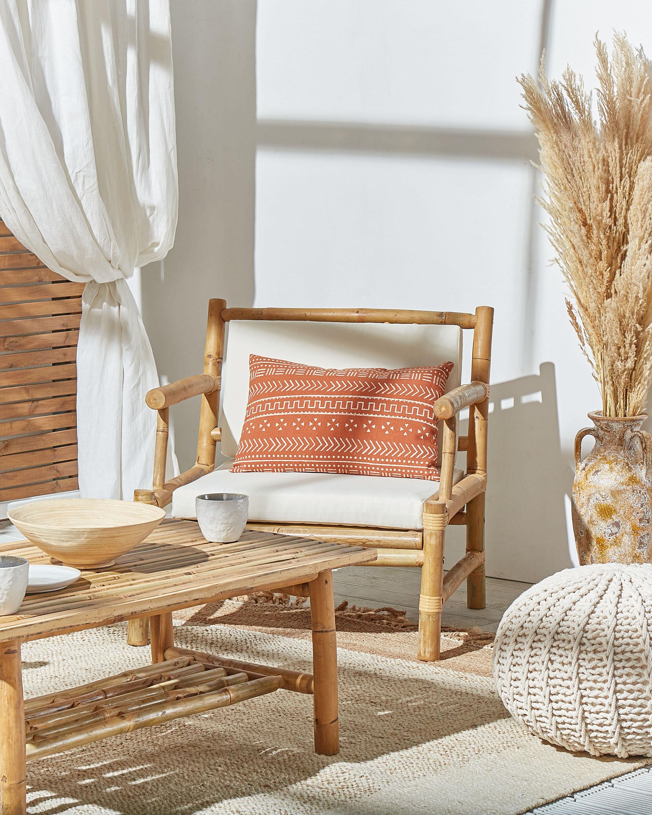 Poef CONRAD Katoen Beige