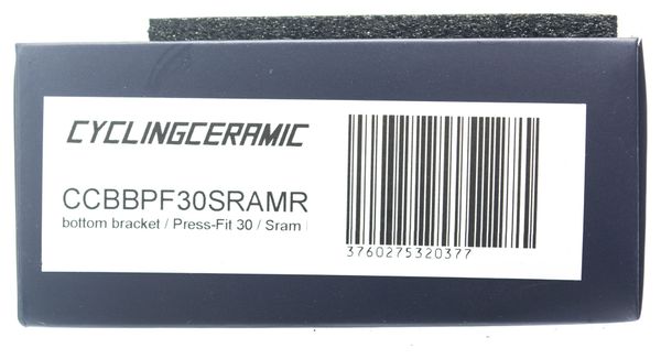Boitier de Pédalier CyclingCeramic Pressfit 30 Sram GXP Rouge
