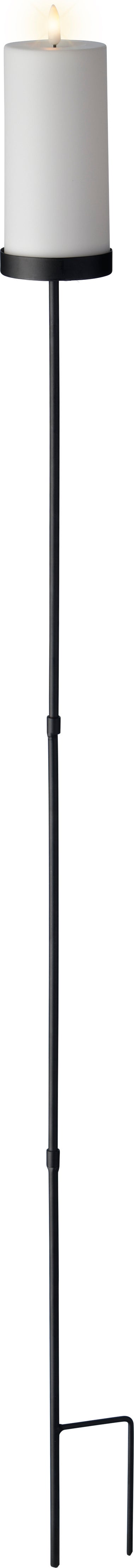 Lumineo Solar solar kaars op stok D 7,5 H 117 cm