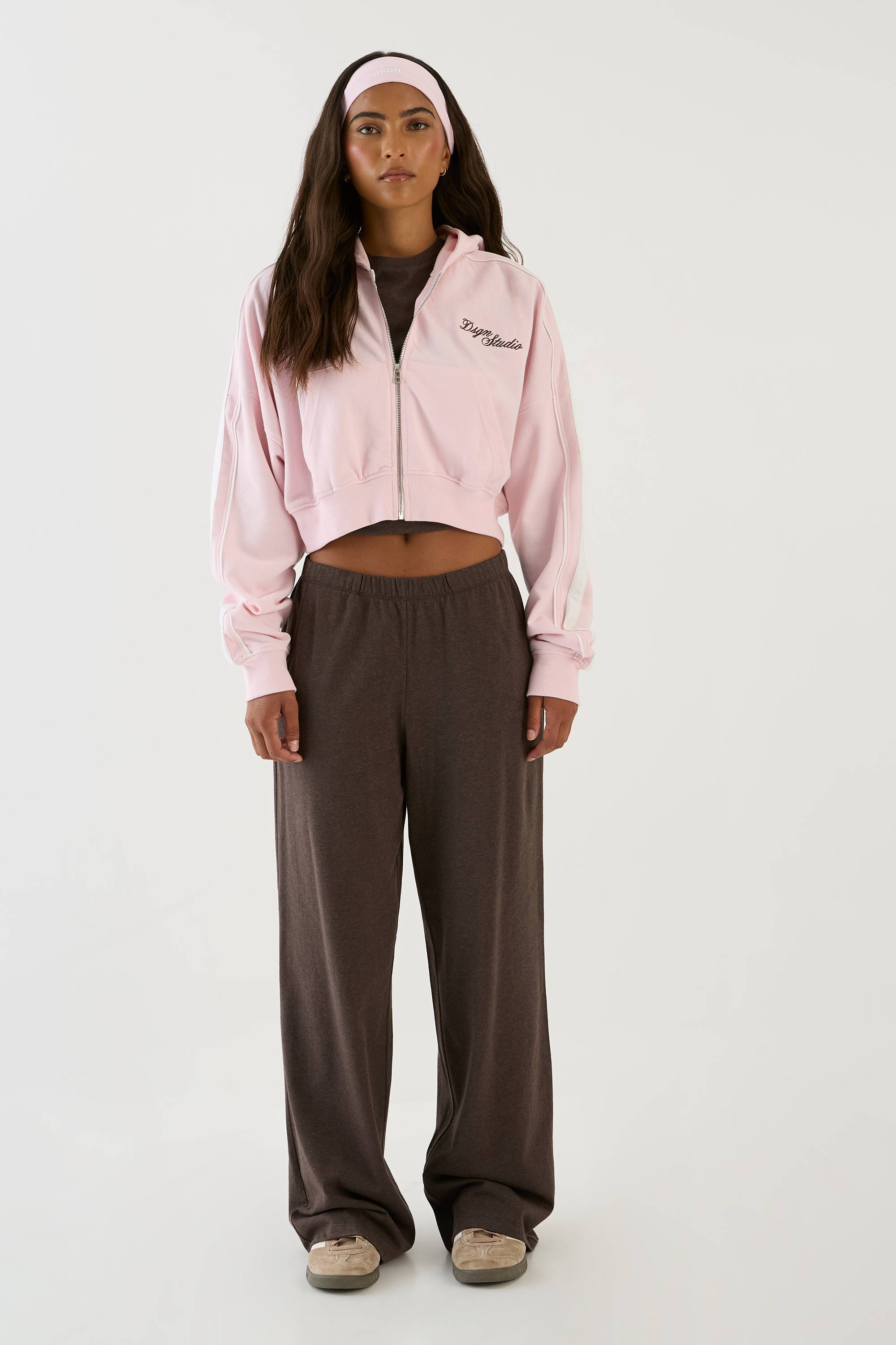 Sweat À Casynthétiqueche Court Boxy Zippé À Bandes Latérales Dsgn Studio