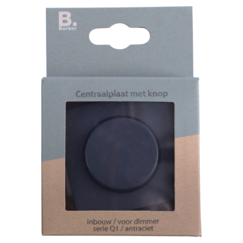 Berker Q1 Centraalplaat Dimmer Antraciet