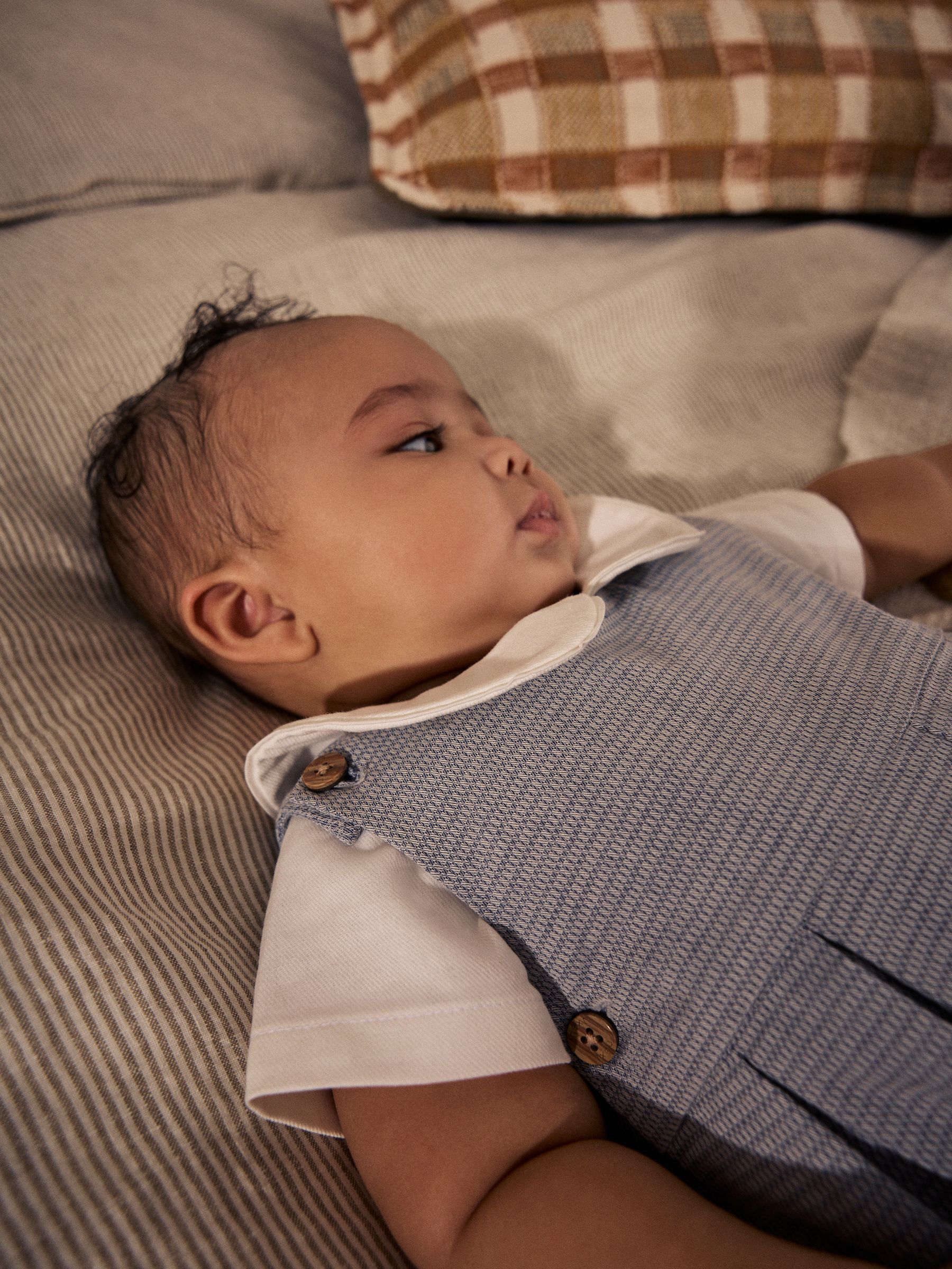 Grijs - 100% katoenen nette Baby romper, Bodysuit en Sokken bretelbroeken set (0mnd-2jr)