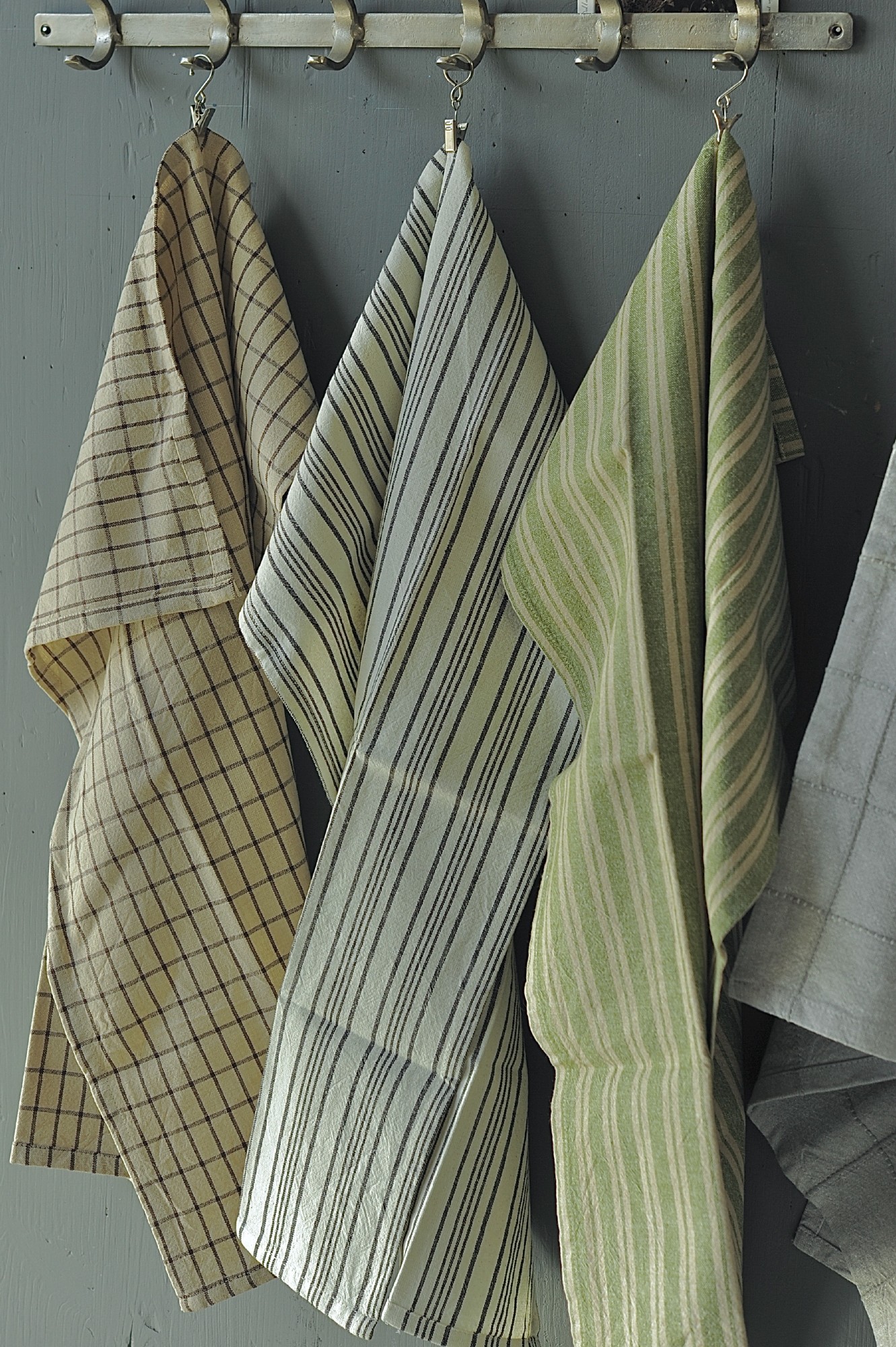 Geschirrtuch beige-schwarz gestreift, B 50 cm, L 70 cm zu 3,80