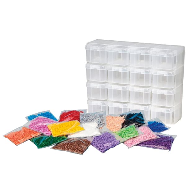 Hama Midi oppbevaringsboks sett 16 stk inkl. 16.000 perler